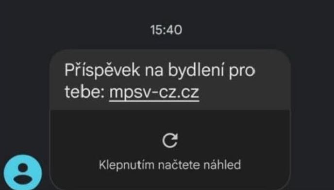 Podvodná adresa mpsv-cz.cz